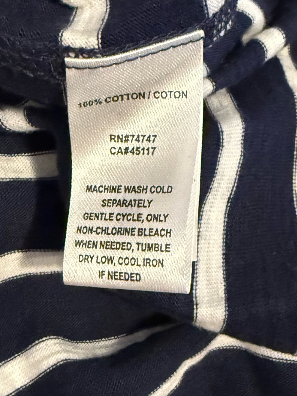 NWT Natural Reflections Tankdress Summer Navy Stripe Dress size XL Peacoat - Picture 7 of 8